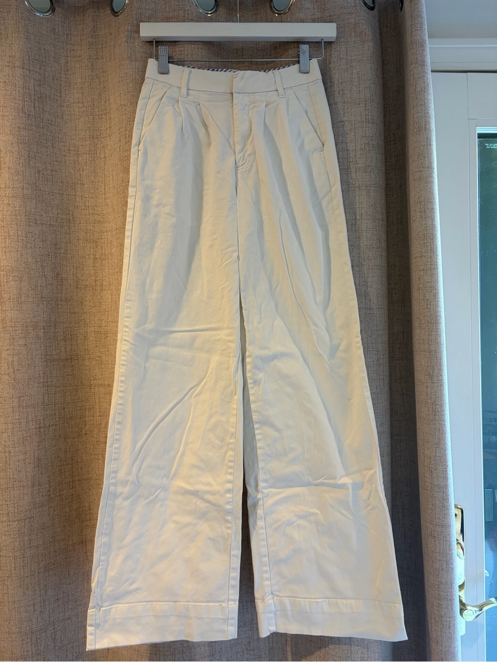 Vineyard Vines Cream Wide-Leg Chino Pants